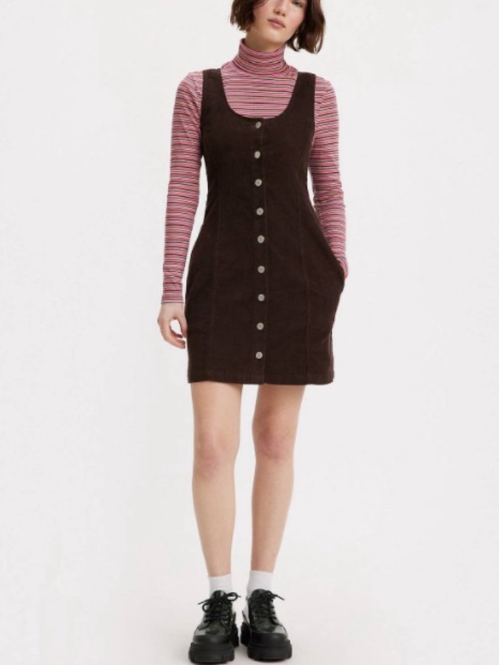 Levi’s Corduroy Button-Front Dress